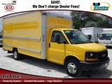 2008 Yellow GMC Savana Cutaway 3500 Commercial Moving Truck #64664807