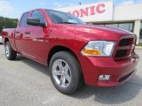 2012 Deep Cherry Red Crystal Pearl Dodge Ram 1500 Express Quad Cab #64663830