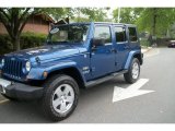 2010 Deep Water Blue Pearl Jeep Wrangler Unlimited Sahara 4x4 #64821946