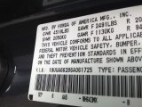 2006 TL Color Code for Anthracite Metallic - Color Code: NH643MX