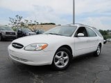 Vibrant White Ford Taurus in 2001