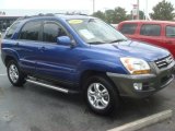 Smart Blue Metallic Kia Sportage in 2008