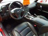 2010 Chevrolet Corvette Coupe Ebony Black Interior