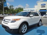 2013 White Platinum Tri-Coat Ford Explorer Limited #64869928