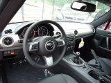 2012 Mazda MX-5 Miata Grand Touring Hard Top Roadster Black Interior