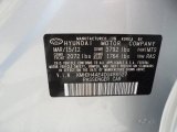 2013 Elantra Color Code for Shimmering Air Silver - Color Code: MTS