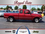 1994 Electric Currant Red Metallic Ford Ranger XLT Extended Cab #64924553
