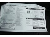 2012 Audi A3 2.0T Window Sticker