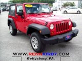 2008 Flame Red Jeep Wrangler X 4x4 #64975754