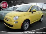 2012 Giallo (Yellow) Fiat 500 c cabrio Pop #64976076