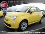 2012 Giallo (Yellow) Fiat 500 c cabrio Pop #64976075