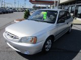 2001 Silver Mist Hyundai Accent L Coupe #64975730