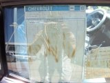 1978 Chevrolet Corvette Indianapolis 500 Pace Car Window Sticker