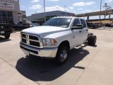 2012 Bright White Dodge Ram 3500 HD ST Crew Cab 4x4 Dually Chassis #64975658