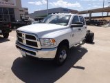 2012 Bright White Dodge Ram 3500 HD ST Crew Cab 4x4 Dually Chassis #64975657