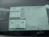 2012 Toyota Tundra TRD Double Cab Window Sticker