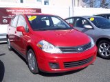 2011 Red Alert Nissan Versa 1.8 S Hatchback #65042312