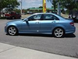 Quartz Blue Metallic Mercedes-Benz C in 2010