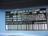 2010 C Color Code for Quartz Blue Metallic - Color Code: 230