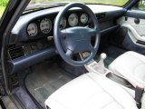 1996 Porsche 911 Turbo Classic Grey/Midnight Blue Interior