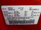 1998 Ram 1500 Color Code for Flame Red - Color Code: PR4