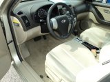 2007 Hyundai Elantra GLS Sedan Beige Interior