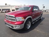 2009 Inferno Red Crystal Pearl Dodge Ram 1500 Laramie Crew Cab #65184992