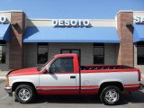 1993 Victory Red GMC Sierra 1500 SLE Regular Cab #6515170