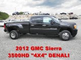 2012 Onyx Black GMC Sierra 3500HD Denali Crew Cab 4x4 Dually #65229293