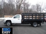 2012 Summit White Chevrolet Silverado 3500HD WT Regular Cab Stake Truck #65229656