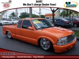 2001 Custom Orange Chevrolet S10 Extended Cab #65229265