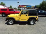 2000 Solar Yellow Jeep Wrangler Sport 4x4 #65229090