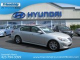 2012 Platinum Silver Metallic Hyundai Genesis 3.8 Sedan #65228623