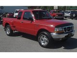 1999 Bright Red Ford Ranger XLT Extended Cab 4x4 #65307128