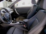 2012 BMW 1 Series 128i Coupe Black Interior