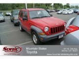 2005 Flame Red Jeep Liberty Sport 4x4 #65306614
