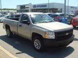 2008 Silver Birch Metallic Chevrolet Silverado 1500 Work Truck Regular Cab #65306903