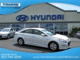 2012 Porcelain White Pearl Hyundai Sonata Hybrid #65361515