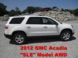 2012 Summit White GMC Acadia SLE AWD #65362077