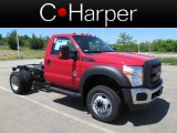 2012 Vermillion Red Ford F450 Super Duty XL Regular Cab Chassis 4x4 #65361355