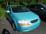 2005 Aqua Metallic Chevrolet Aveo LT Hatchback #65412098