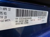 2012 Charger Color Code for Blue Streak Pearl - Color Code: PCL