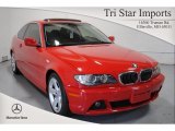 2004 Electric Red BMW 3 Series 325i Coupe #65448670