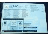 2012 Mercedes-Benz CLS 63 AMG Window Sticker