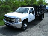 2012 Summit White Chevrolet Silverado 3500HD WT Regular Cab Stake Truck #65481447