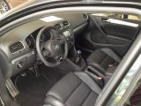 2012 Volkswagen Golf R 4 Door 4Motion R Titan Black Leather Interior