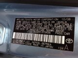 2009 Yaris Color Code for Zephyr Blue Metallic - Color Code: 8N0