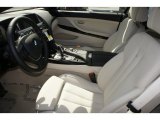 2012 BMW 6 Series 640i Convertible Ivory White Nappa Leather Interior