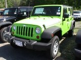 2012 Gecko Green Jeep Wrangler Unlimited Sport 4x4 #65480691