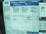 2012 Ford Transit Connect XLT Van Window Sticker